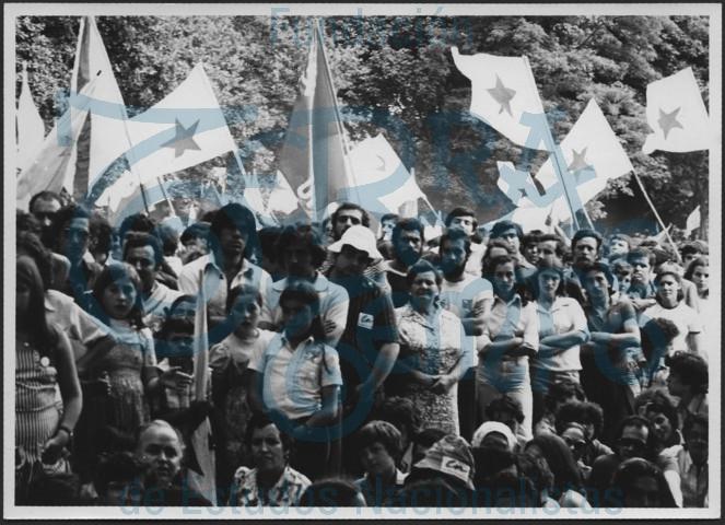 Manifestación do BN-PG o Día da Patria Galega 1978 # 06 Mitin en San Domingos