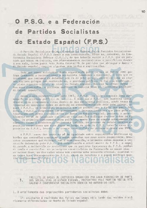 Galicia Socialista # nº 1 (novembro 1976)